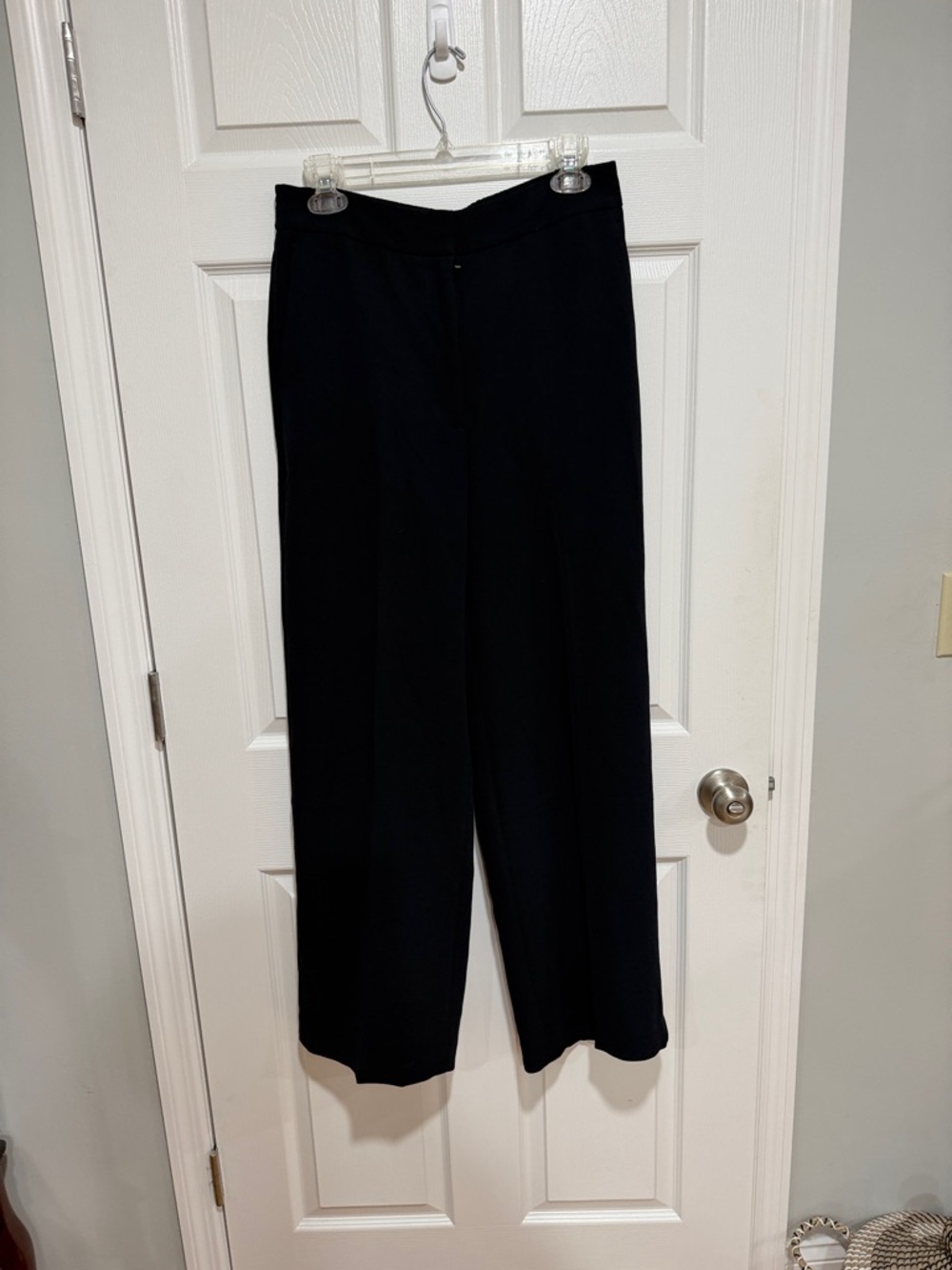 Wilfred Black Elastic-Waist Crepe Trousers 10 EUC